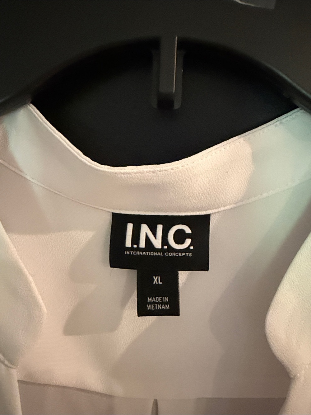 INC International Concepts White Draped Surplice Sleeveless XL NWT - Picture 2 of 11